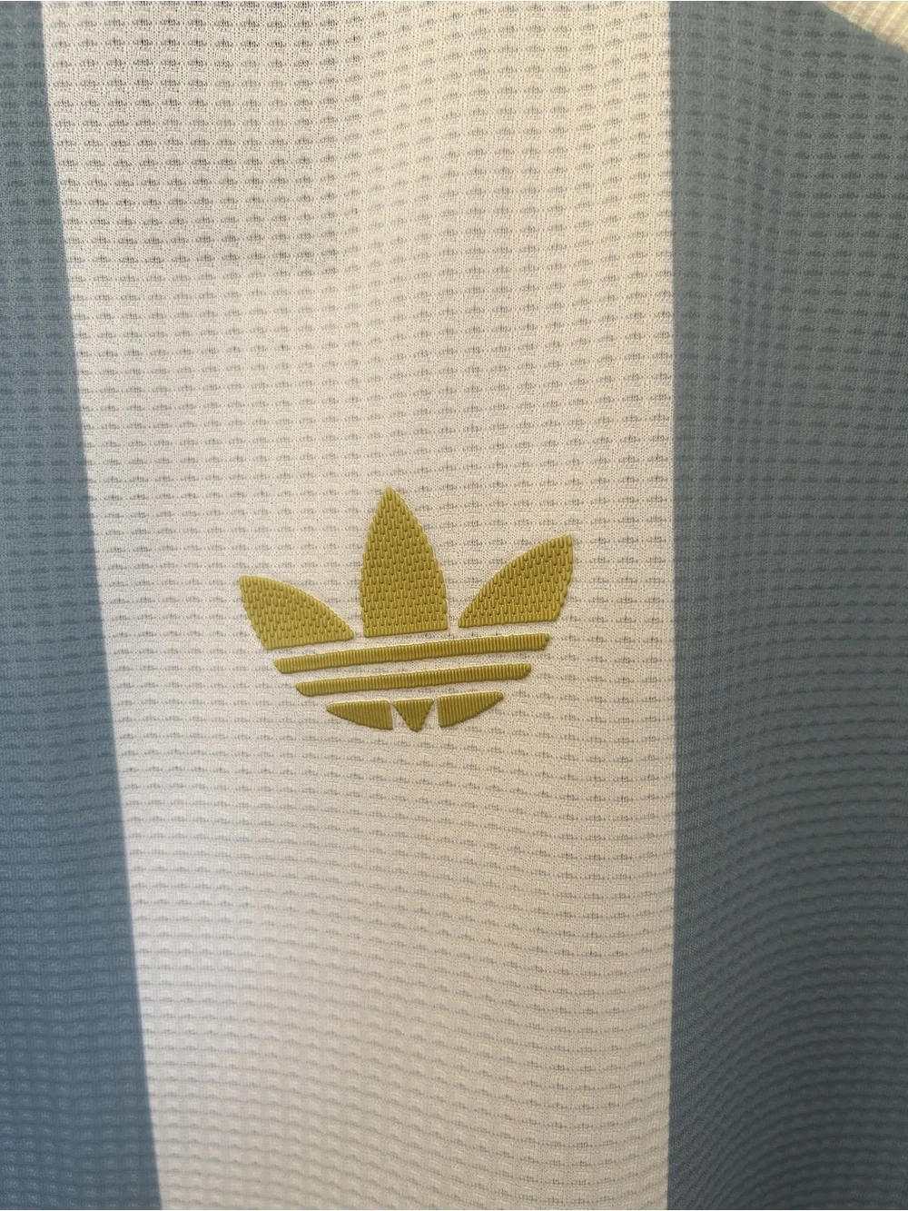 adidas AFA Striped Men's Jersey - Light Blue & White